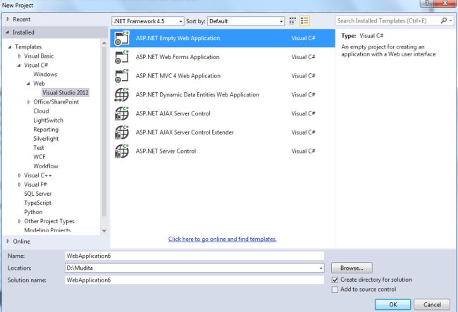 Create Web Application